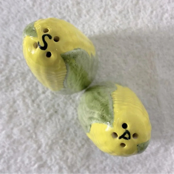 Vintage Ceramic Corn On The Cob Salt &  Pepper Shakers - Picture 5 of 7